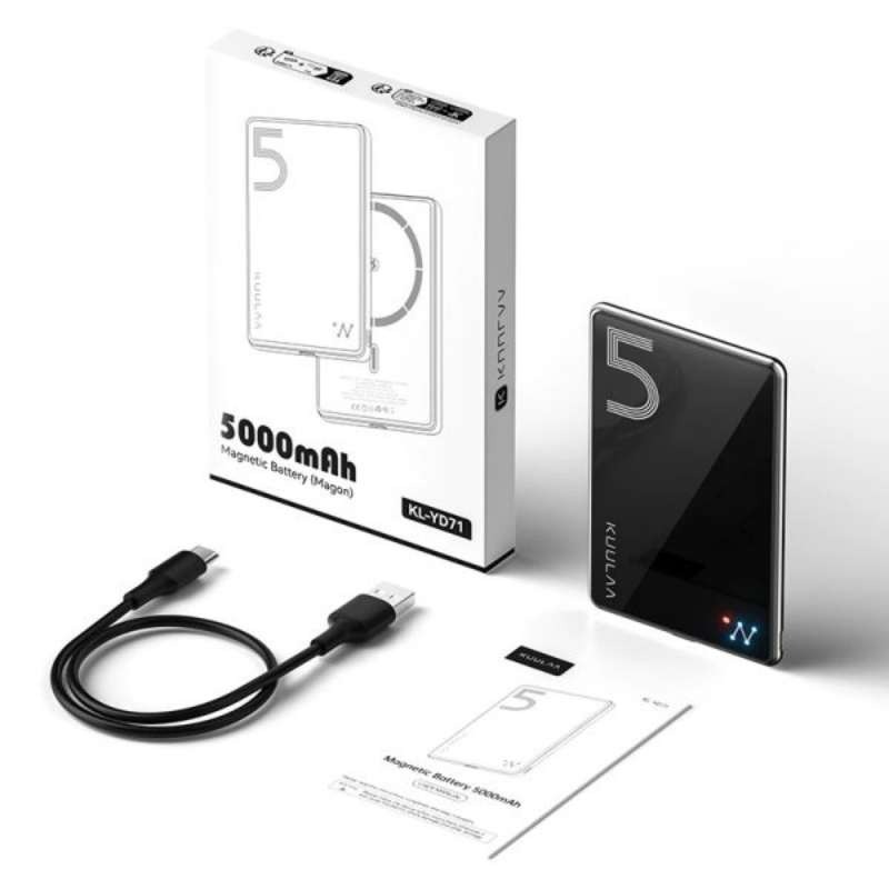 پاوربانک بی‌سیم کولا مدل KUULAA KY-YD67 Glass ظرفیت 5000mAh image gallery