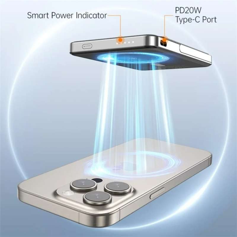 پاوربانک بی‌سیم کولا مدل KUULAA KY-YD59 Glass ظرفیت 5000mAh image gallery