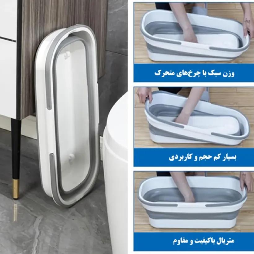 سطل تاشوی سیلیکونی مدل Fold Bucket image gallery