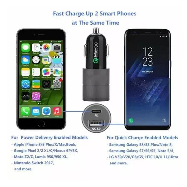 شارژر فندکی کوال کام مدل Qualcomm Quick Charge 3.0 image gallery