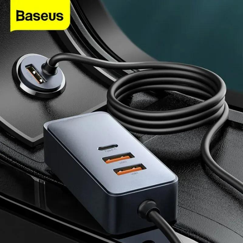 شارژر فندکی 4 پورت باسئوس مدل Baseus CCBX-120C2X image gallery