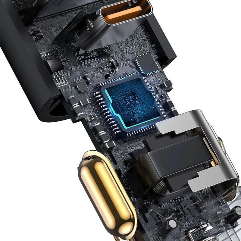 شارژر فندکی باسئوس مدل Baseus CCBX-120CX 2in1 image gallery