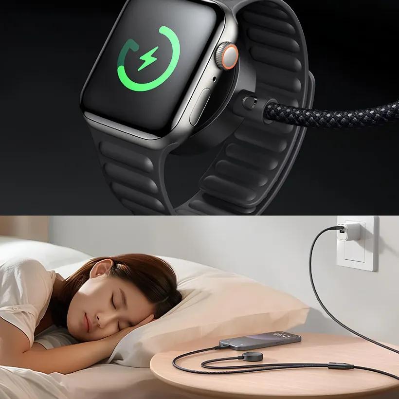 کابل Type-C به Type-C و شارژر اپل واچ مک دودو مدل Mcdodo CA-220 Cable Wireless Charger توان 60 وات image gallery