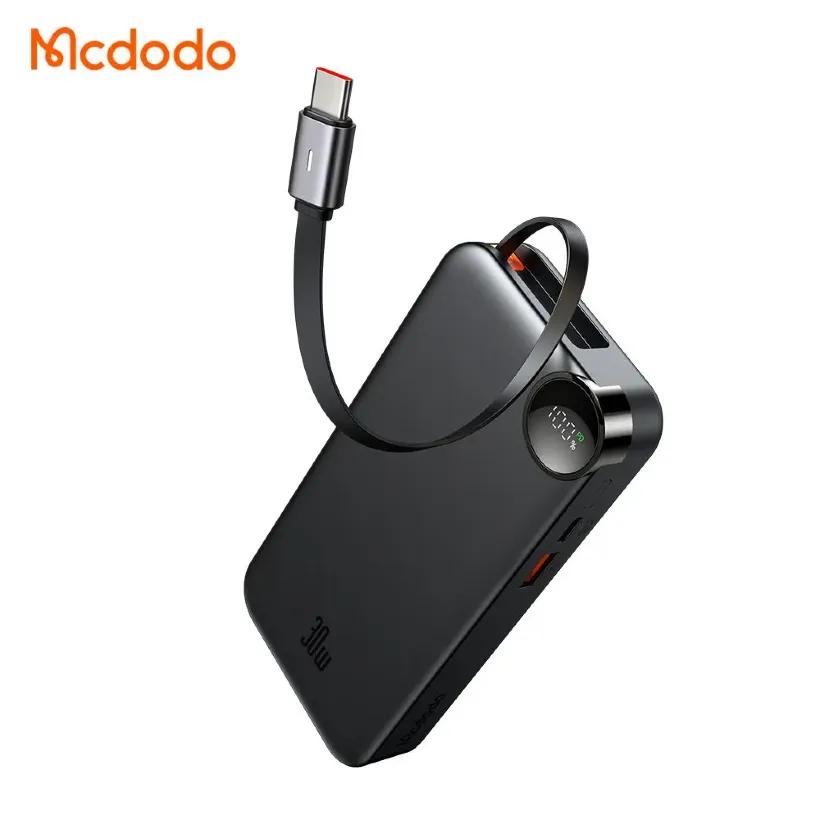 پاوربانک 10000 مک دودو  مدل Mcdodo Freego MC-3870 توان 30 وات همراه با کابل متصل image gallery