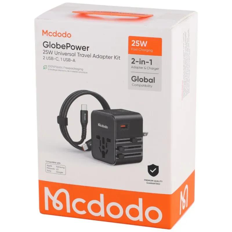شارژر دیواری و مبدل برق مک دودو مدل Mcdodo CP-326 توان 25 وات همراه با کابل image gallery