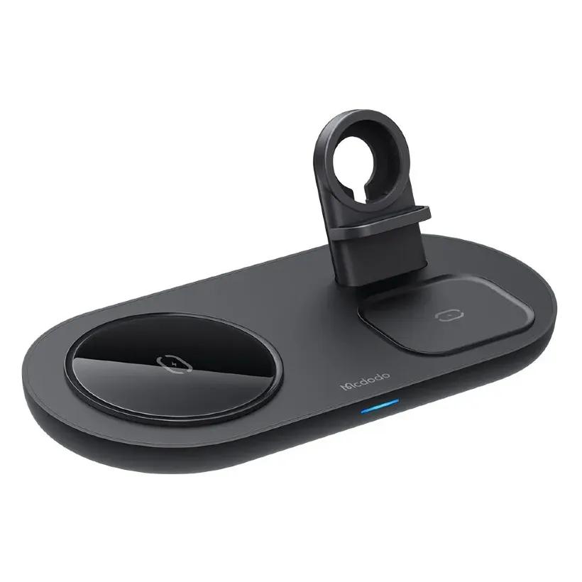 شارژر وایرلس مک دودو Mcdodo CH-706 3 in 1 Magnetic Wireless Charger 15W توان 15 وات image gallery