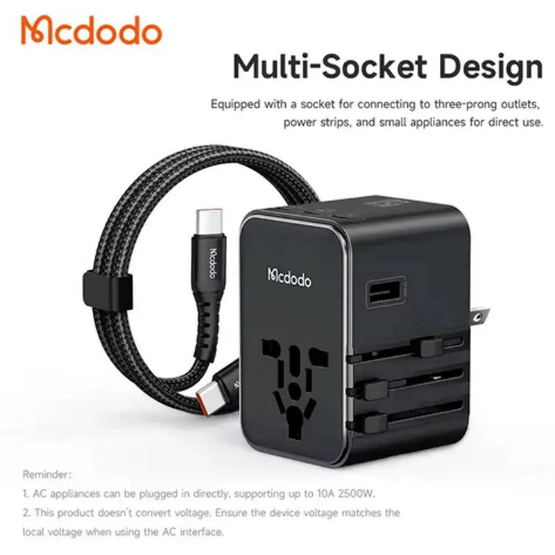 شارژر دیواری و مبدل برق مک دودو مدل Mcdodo CP-327 توان 45 وات همراه با کابل image gallery