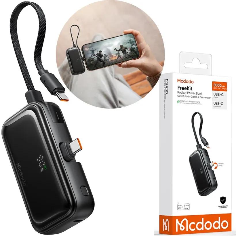 پاوربانک 5000 مک دودو مدل Mcdodo MC-7760 توان 22.5 وات همراه با کانکتور Type-C image gallery