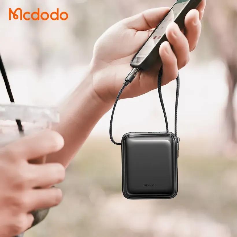 پاوربانک 10000 مک دودو مدل Mcdodo MC-2550 توان 22.5 وات با کابل متصل image gallery