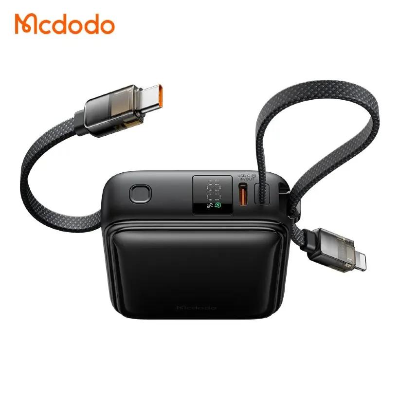 پاوربانک 10000 مک دودو مدل Mcdodo MC-2550 توان 22.5 وات با کابل متصل image gallery