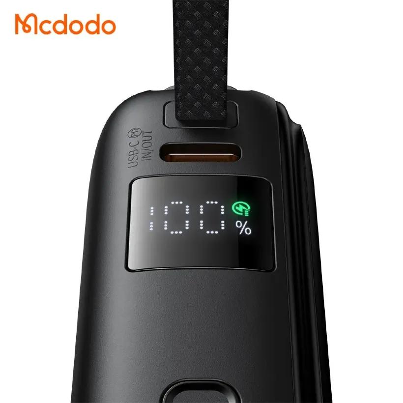 پاوربانک 10000 مک دودو مدل Mcdodo MC-2550 توان 22.5 وات با کابل متصل image gallery