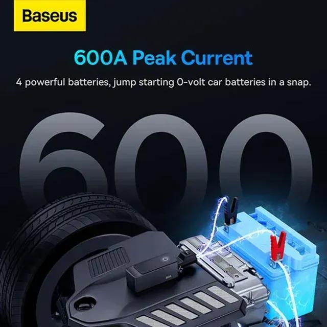 پاوربانک و جامپ استارتر خودرو 6000 میلی آمپر باسئوس مدل Baseus CH006 Super Energy Alpha C00259200121-00 image gallery