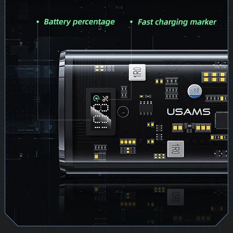 پاوربانک یوسمز مدل USAMS US-CD189 ظرفیت 9000 میلی‌آمپر‌ ساعت image gallery