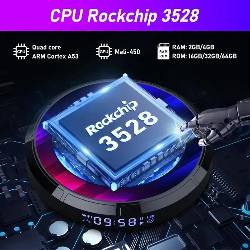 اندروید باکس اچ 96 مدل H96 MAX RK3528 4GB 32GB image gallery