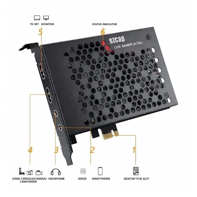 کارت کپچر اینترنال ای زد کپ مدل EZCap 334 LiveGamer Ultra image gallery