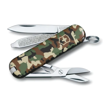چاقوی 7 کاره کلاسیک ویکتورینوکس مدل Victorinox Classic SD Camouflage 0.6223.94 ارتشی