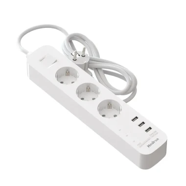 چند راهی برق و شارژر هادرون مدل Hadron P323 دارای 3 پورت