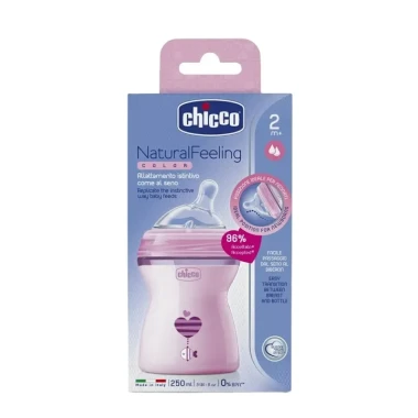 ‫شیشه شیر پلی‌ پروپیلن چیکو مدل Chicco‬‫FX0272 حجم‬ ‫250 میلی لیتر