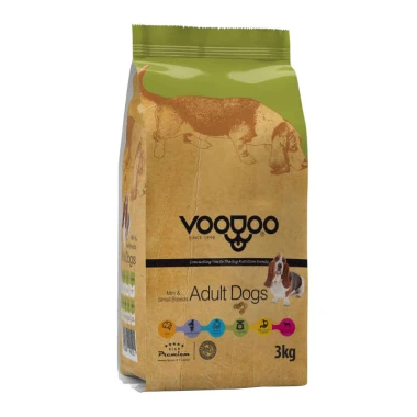 غذای خشک سگ وودو مدل voodoo Adult Mini/Small وزن 3 کیلوگرم