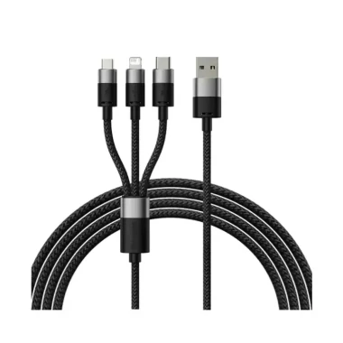 کابل شارژ 3 در 1 باسئوس مدل Baseus StarSpeed Series طول 1.2 متر 3.5 آمپر