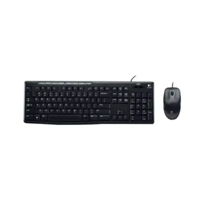 کیبورد با سیم لاجیتک مدل Logitech Mk200 Media به همراه ماوس