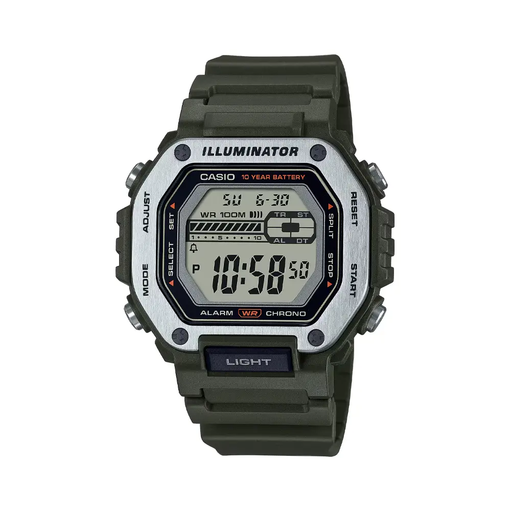ساعت مردانه کاسیو کوارتز مدل Casio MWD-110H-3AVDF