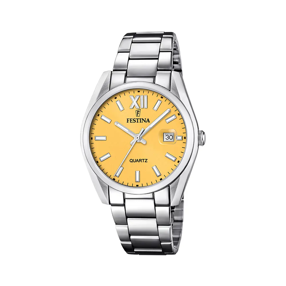ساعت مردانه صفحه زرد فستینا مدل Festina f20683/8