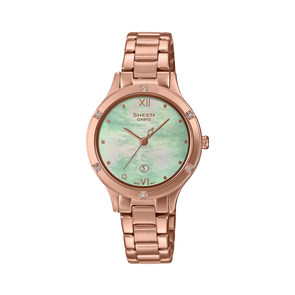 ساعت زنانه کاسیو شین کوارتز مدل Casio Sheen Quartz SHE-4546PG-3AUDF
