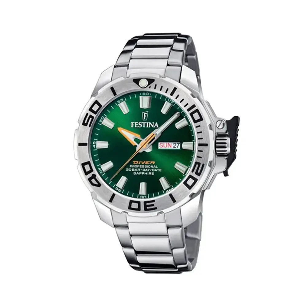 ساعت مردانه صفحه سبز فستینا مدل festina F20665/2