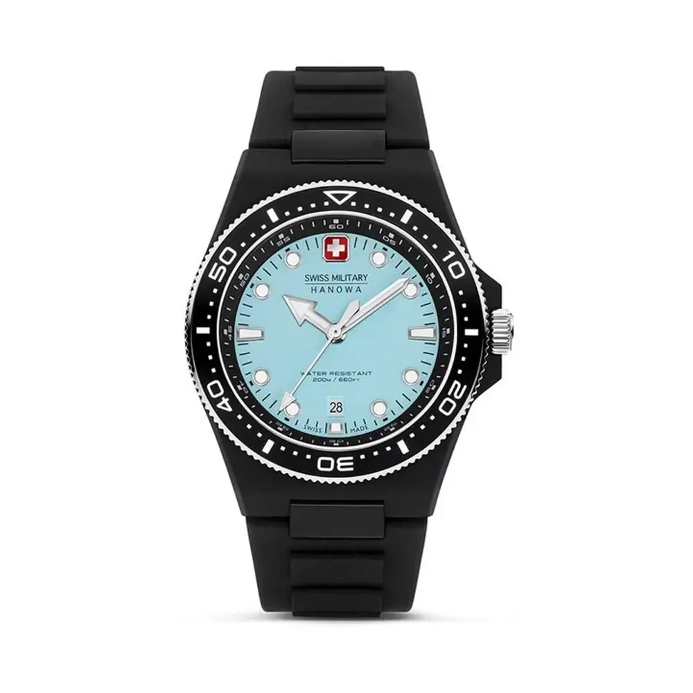 ساعت مردانه سوئیس میلیتاری مدل Swiss Military SMWGN0001186 بند مشکی 