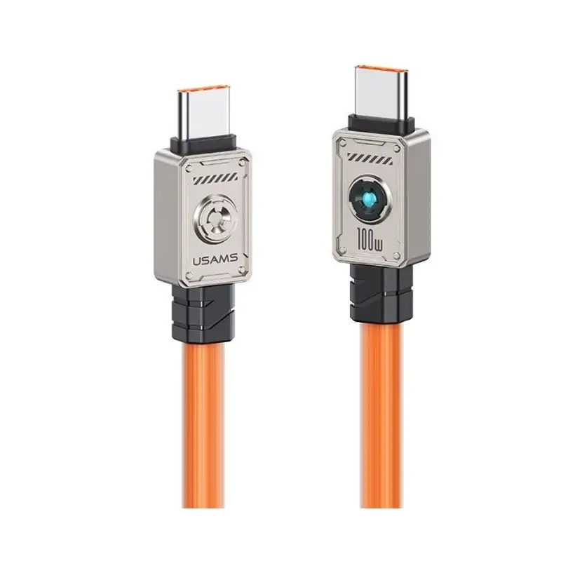 کابل شارژ USB-C to USB-C یوسمز مدل Usems US-SJ684 با طول 1.2 متر توان 100 وات